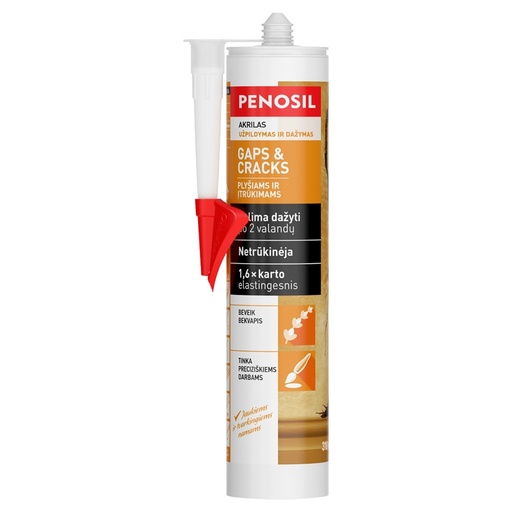[52-H3183] Värvitav akrüülhermeetik Gaps&Cracks, 310 ml, PENOSIL