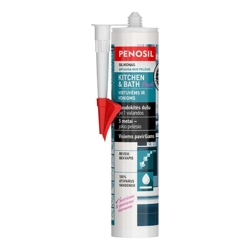 [52-H3186] Köögi- ja vannitoasilikoon Kitchen & Bath Fresh, valge, 310 ml, PENOSIL