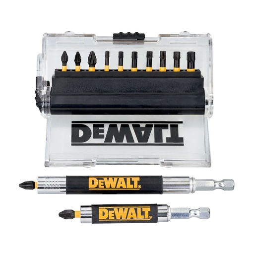 [26/5-DT70574T] 25 mm trieciena uzgaļu komplekts EXTREME, DeWALT, 14 gab.