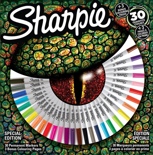 [09-2016370] Sharpie Fine marķieru komplekts 30 gab.