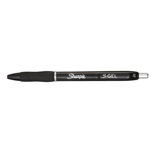 [09-2136595] SHARPIE S-GEL 0.7MM BLK TK12 PEA
