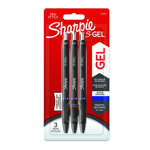 [09-2137256] SHARPIE S-GEL 0.7MM BLU BL3 PE