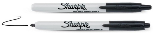 [09-810840] Marķieris Sharpie Retractable melns