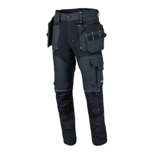[80-STREPLP/50] Trousers STRETCH PLUS, dark grey, REWELLY (50 size)