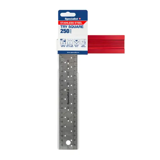 [29-3250] Stainless Steel Try Square, 250 mm, SPECIALIST+