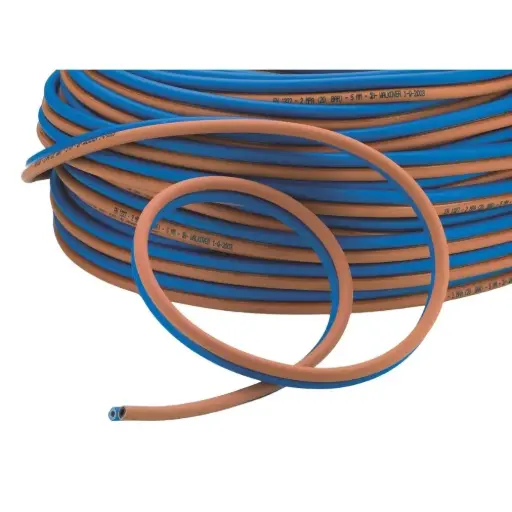 [10/2-513B] Oxygen gas hose, Ø 3.5×8 mm, blue, KEMPER, 100 m