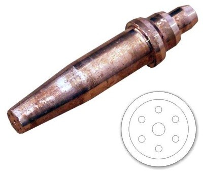 [10/4-0245] Nozzle for gas cut.374 acetylen100-200mm