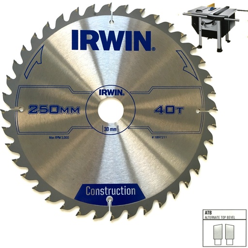 [11-7211] Saeketas 250x30x40T 3mm ATB
