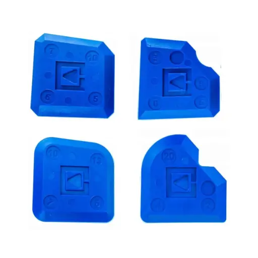 [60-1662] Silicone smoothing tool set, KUBALA, 4 pcs.