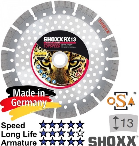 [11/1-310574] Teemantketas SHOXX RX13 125x22.2mm.