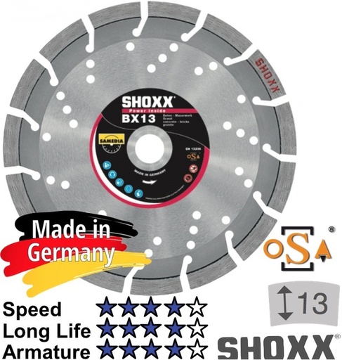 [11/1-310625] Teemantketas SHOXX BX13 150x22.2x13mm