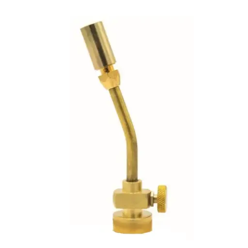 [10/2-1061] Brass torch with CGA 600 1” connection, KEMPER