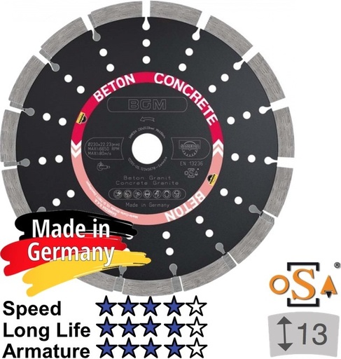 [11/1-310832] Teemantketas MASTER BGM 300x25,4x13mm