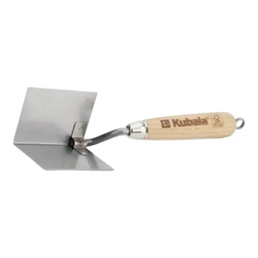[60-5910] Stainless steel trowel for internal corners, 75x110 mm. KUBALA
