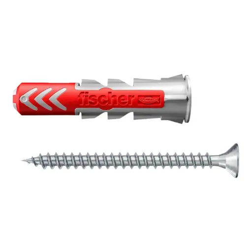 [61-535459] Universal two-component plug DuoPower 6x30 S with screw, 50 pcs. FISCHER