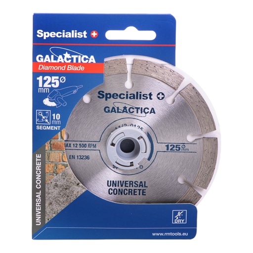 [11/2-0125] SPECIALIST+ dimanta griešanas disks GALACTICA, 125x10x22,2 mm