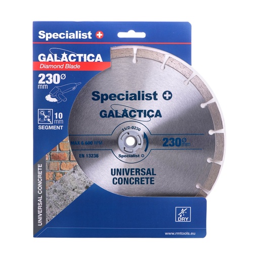 [11/2-0230] SPECIALIST+ dimanta griešanas disks GALACTICA, 230x10x22,2 mm