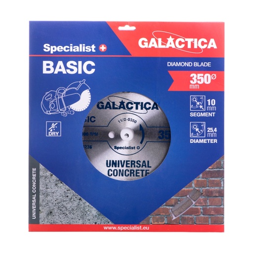 [11/2-0350] Diamond disc Galactica 350x10x25.4