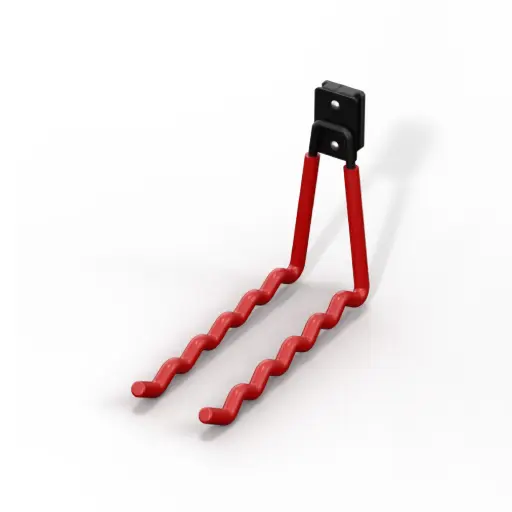 [74-LHOOKW] Wavy L-shaped hook, QBRICK