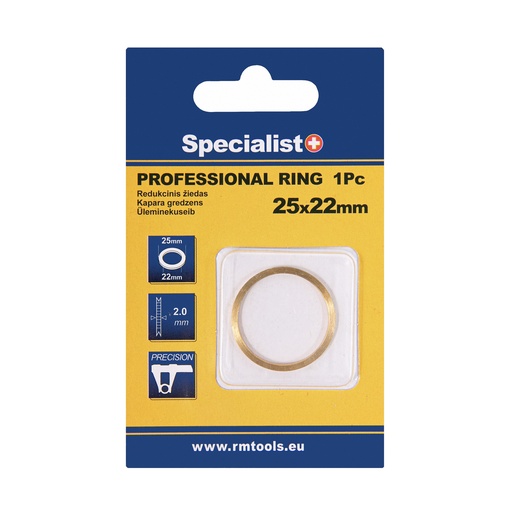[11/2-2522V] SPECIALIST+ reduction ring, 25.4x22.2x2 mm