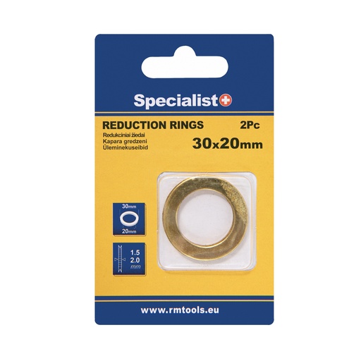[11/2-3020P] SPECIALIST+ redukcinis žiedas, 30x20x1.5/2 mm, 2 vnt.