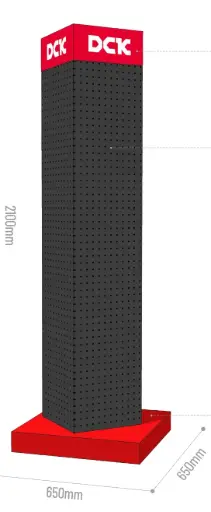 [86-55697] Electric garden tools display stand 2100×650×650 mm. DCK