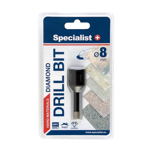 [11/2-9408] SPECIALIST+ diamond drill bit, D8 M14