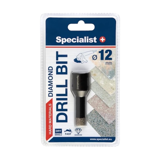 [11/2-9412] Diamond drill bit D12 M14