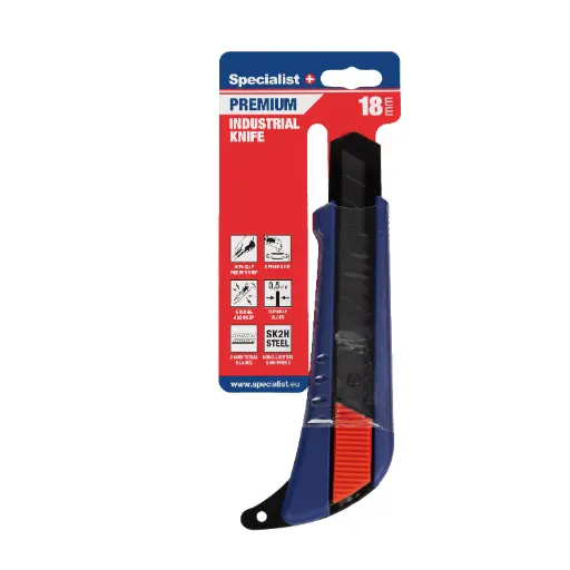 [07-07818] Snap-off knife INDUSTRIAL 18 mm, SPECIALIST+