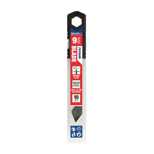 [07-07090] SK2H snap-off blades 9 mm, 10 pcs, SPECIALIST+