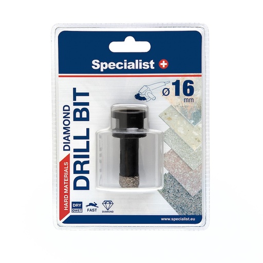 [11/2-9416] SPECIALIST+ diamond drill bit, D16 M14