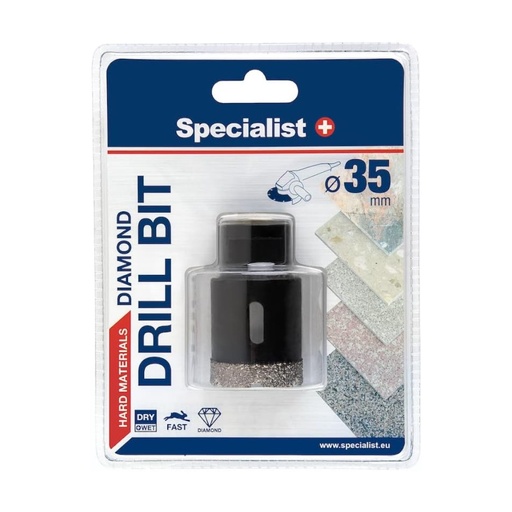 [11/2-9435] SPECIALIST+ diamond drill bit, D35 M14