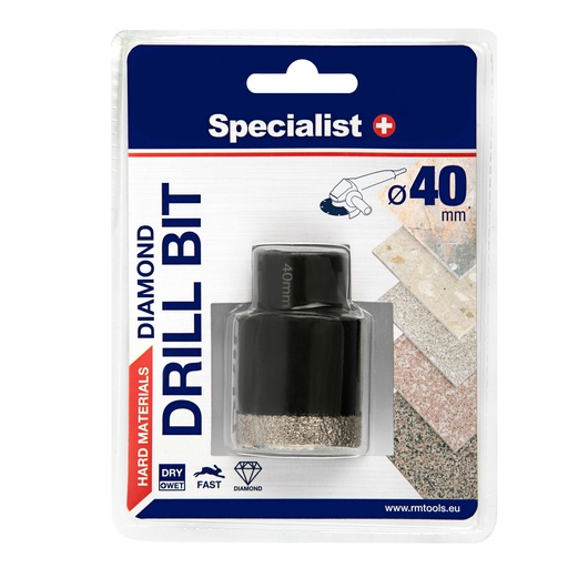 [11/2-9440] SPECIALIST+ diamond drill bit, D40 M14