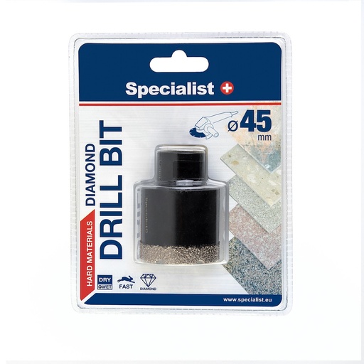 [11/2-9445] SPECIALIST+ diamond drill bit, D45 M14