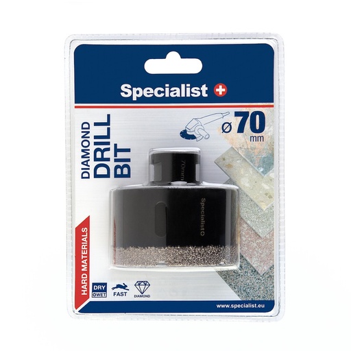 [11/2-9470] SPECIALIST+ diamond drill bit, D70 M14