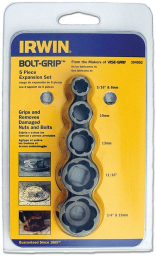 [12-4635] Väljakeeramise peade komplekt Bolt-Grip, 19 mm