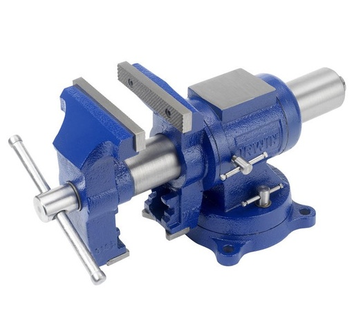 [12-T5TON] Skrūvspīles, 130 mm ar grozāmu pamatni