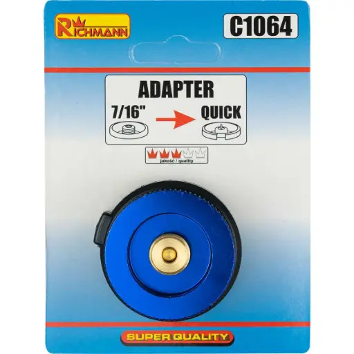 [42-C1064] Adapter for EN417 gas cartridge to 7/16, RICHMANN