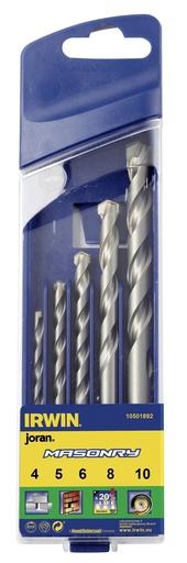 [16-1893] IRWIN betoonipuuride komplekt MASONRY 4-12 mm, 7 tk