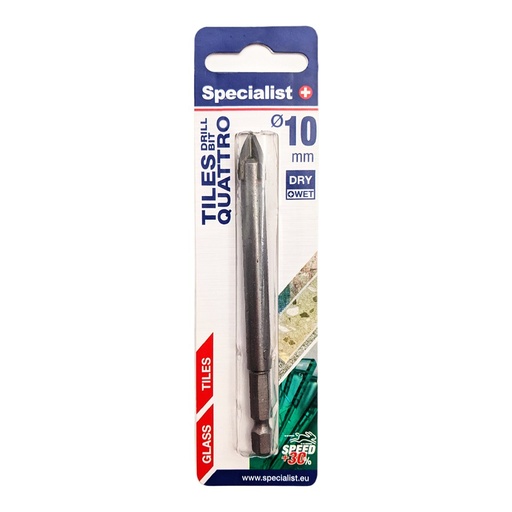 [18/2-100] SPECIALIST+ glass drill, 10 mm