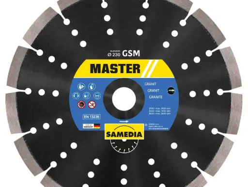 [11/1-311047] Diamond cutting disc GSM SILENCIO 450x25,4 mm. SAMEDIA 