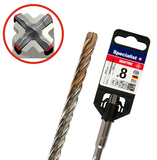[19/3-22200] SPECIALIST+ hammer drill QUATTRO, 22/200 x 250 mm
