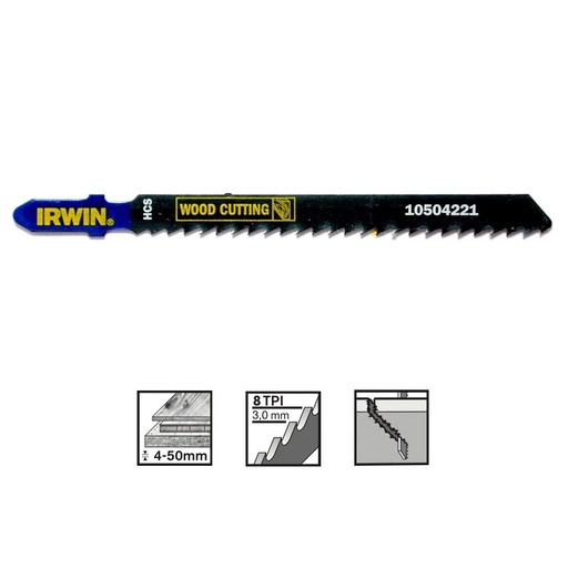 [23-4221] IRWIN Jig saw blades, 5PK T111C