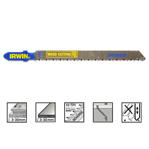 [23-4223] IRWIN Jig saw blades, 5PK T101BR