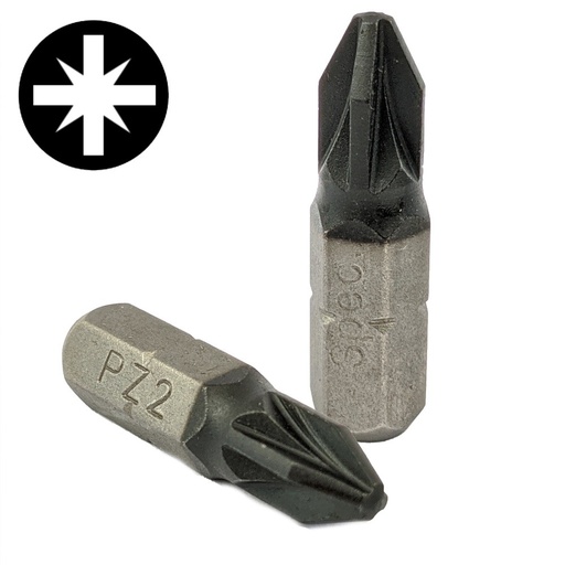 [24/2-70233] Screwdriver bits Titan-Carbon PZ2