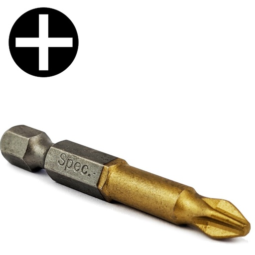 [24/2-8022] SPECIALIST+ screwdriver bit TITAN CARBON PH2 TORSION, 50 mm