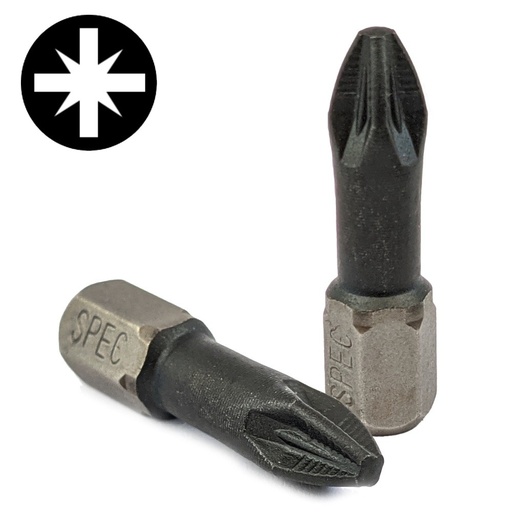 [24/2-8051] SPECIALIST+ screwdriver bit TITAN CARBON PZ2 TORSION, 25 mm
