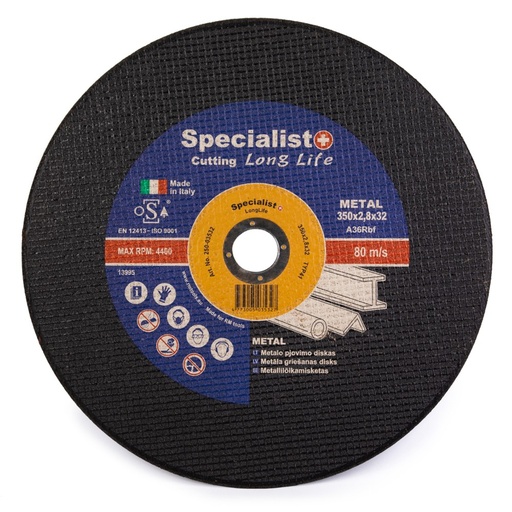 [250-03532] SPECIALIST+ metāla griešanas disks, 350x2,8x32 mm