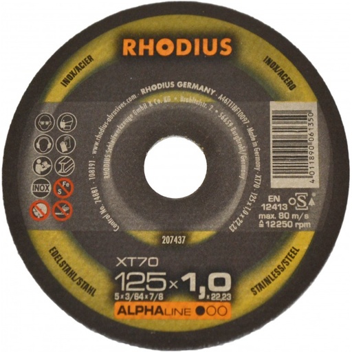 [250-208122] RHODIUS lõikeketas XT70, 230x1,9x22,23 mm