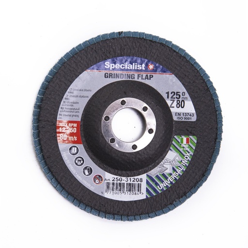 [250-31208] SPECIALIST+ flap disc, 125 mm, ZK80